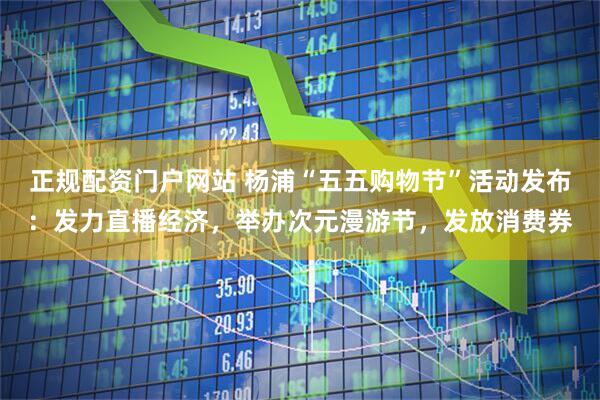 正规配资门户网站 杨浦“五五购物节”活动发布：发力直播经济，举办次元漫游节，发放消费券